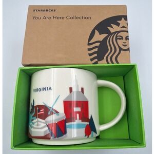 Starbucks Virginia You Are Here Collection Coffee Mug Cup 14oz 2013 with Box NEW